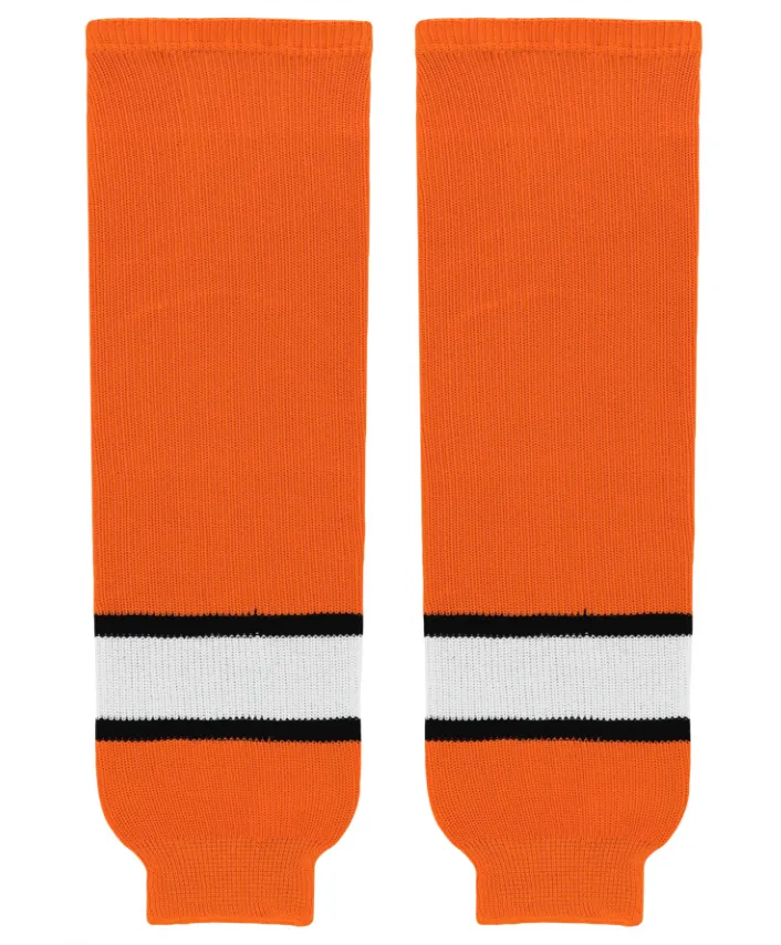 Athletic Knit (AK) HS630-330 Detroit Compuware Ambassadors Orange Knit Ice Hockey Socks