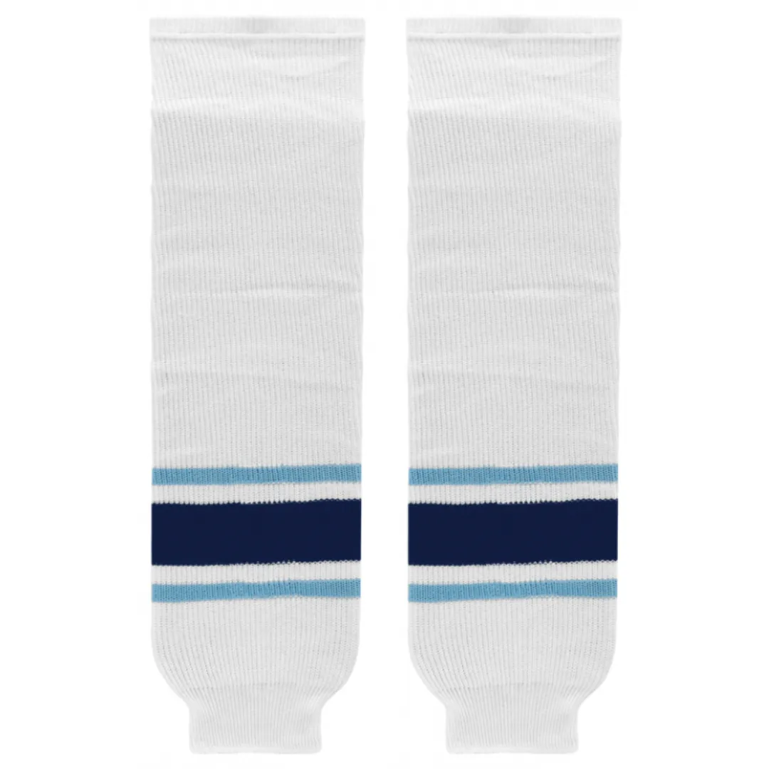 Athletic Knit (AK) HS630-341 University of Maine Black Bears White Knit Ice Hockey Socks