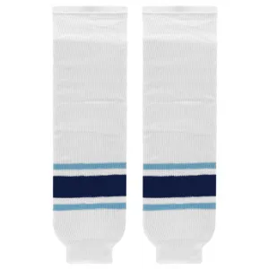 Athletic Knit (AK) HS630-341 University of Maine Black Bears White Knit Ice Hockey Socks