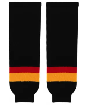 Athletic Knit (AK) HS630-349 Vancouver Canucks Black Knit Ice Hockey Socks