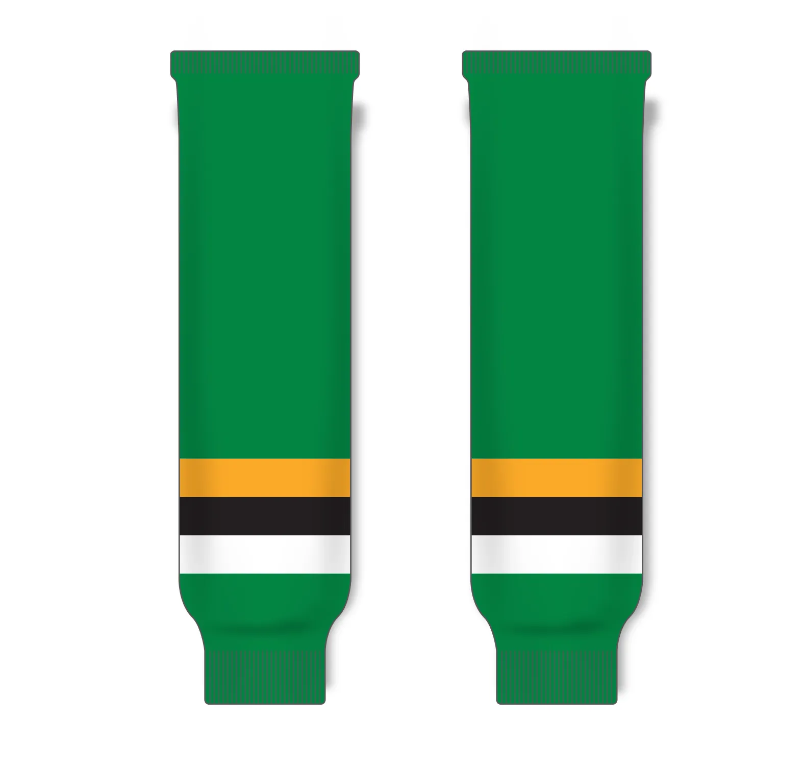 Athletic Knit (AK) HS630-406 Minnesota North Stars Kelly Green with Black Stripe Knit Ice Hockey Socks