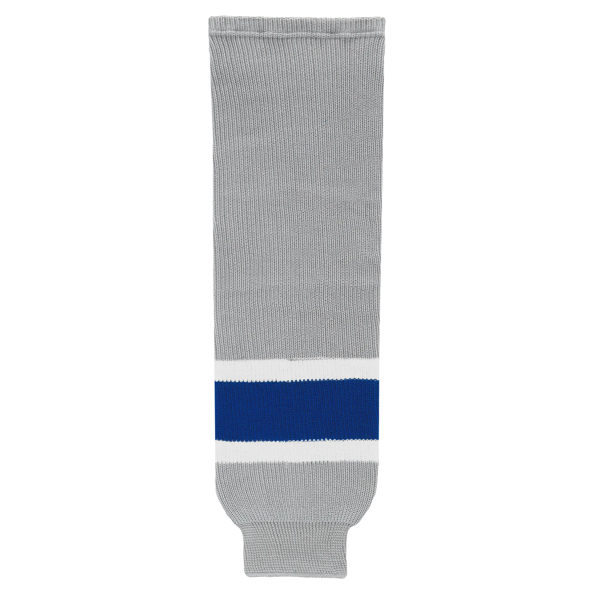 Athletic Knit (AK) HS630-450 Grey/Royal Blue/White Knit Ice Hockey Socks