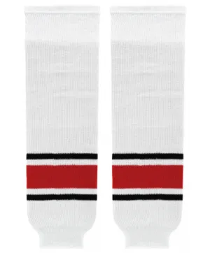 Athletic Knit (AK) HS630-528 2013 Carolina Hurricanes White Knit Ice Hockey Socks