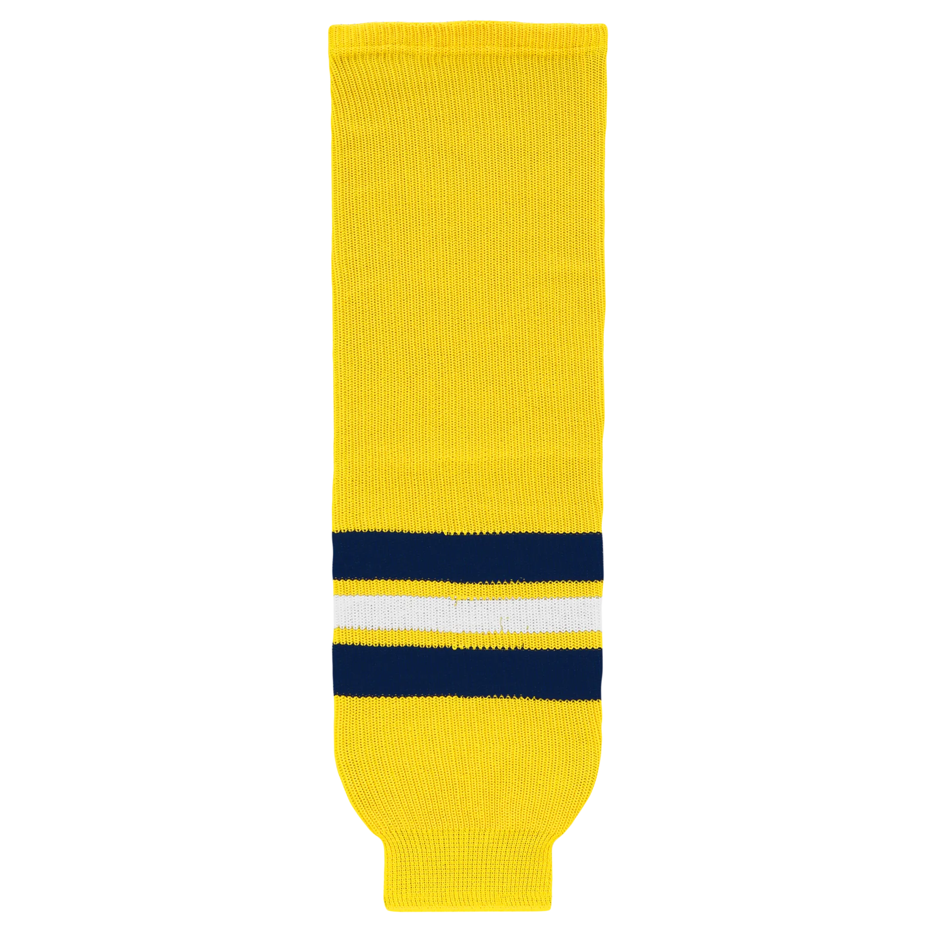 Athletic Knit (AK) HS630-590 2011 University of Michigan Wolverines Maize Knit Ice Hockey Socks