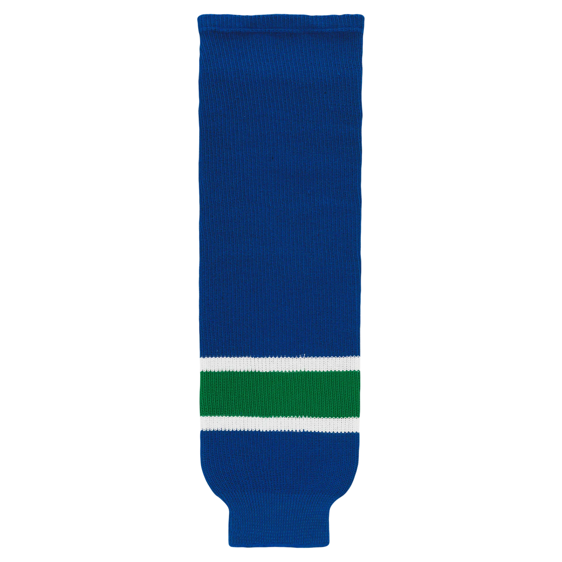 Athletic Knit (AK) HS630-622 Vancouver Canucks Royal Blue Knit Ice Hockey Socks