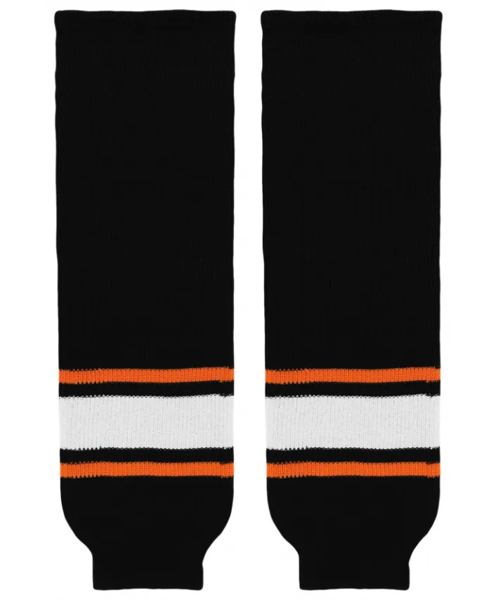 Athletic Knit (AK) HS630-624 Philadelphia Flyers Third Black Knit Ice Hockey Socks