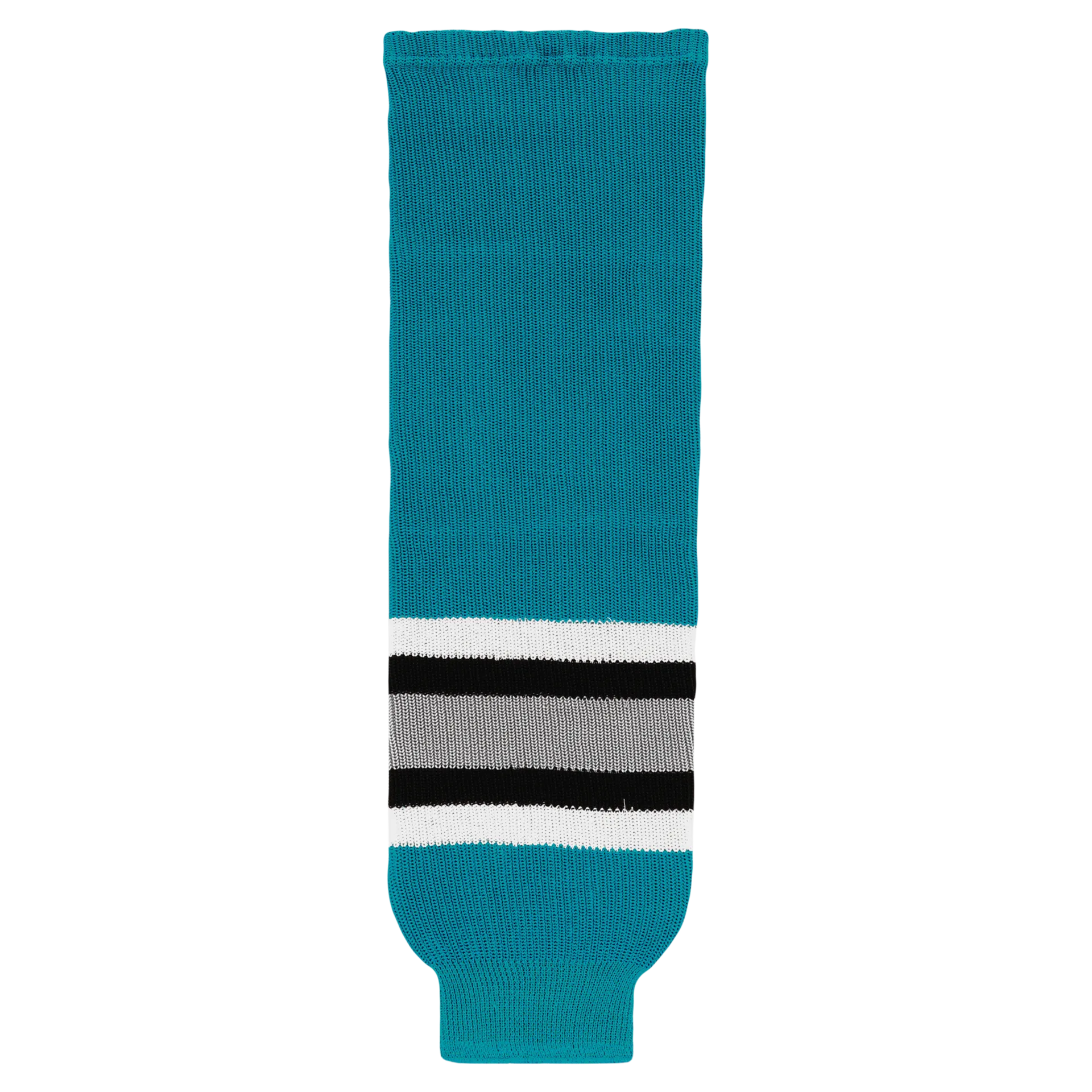 Athletic Knit (AK) HS630-636 San Jose Sharks Teal Knit Ice Hockey Socks