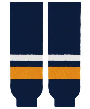 Athletic Knit (AK) HS630-800 2008 Buffalo Sabres Navy Knit Ice Hockey Socks