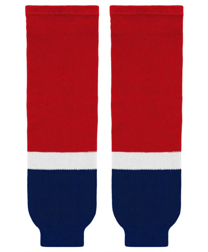 Athletic Knit (AK) HS630-808 2013 Washington Capitals Red Knit Ice Hockey Socks