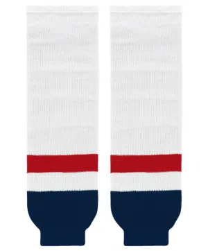 Athletic Knit (AK) HS630-809 2013 Washington Capitals White Knit Ice Hockey Socks