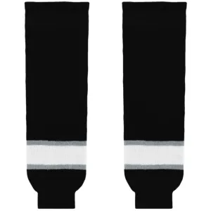 Athletic Knit (AK) HS630-941 Classic Los Angeles Kings Black Knit Ice Hockey Socks