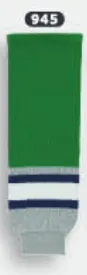 Athletic Knit (AK) HS630-945 Plymouth Whalers Kelly Green Knit Ice Hockey Socks