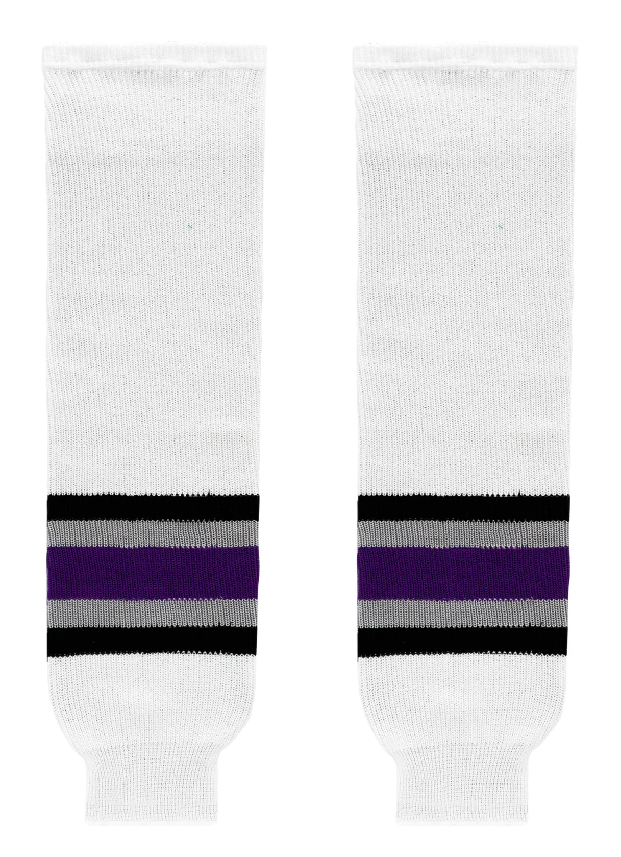 Athletic Knit (AK) HS630-952 1998 Los Angeles Kings White Knit Ice Hockey Socks