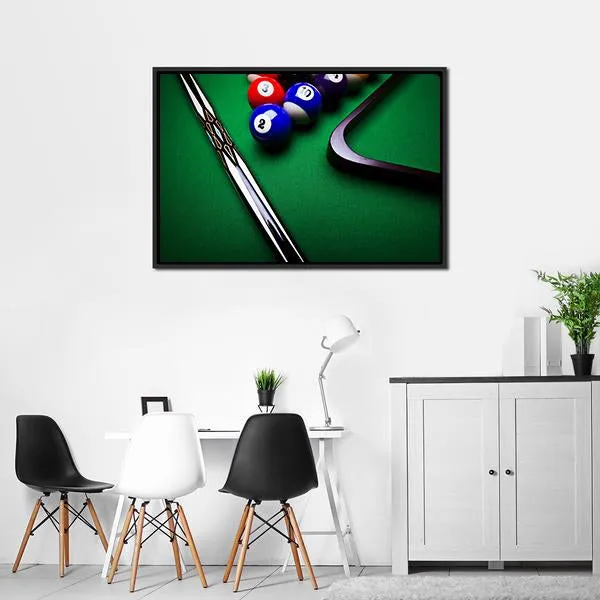 Billiard Balls Canvas Wall Art