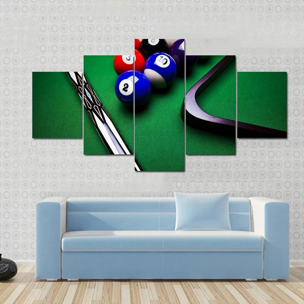 Billiard Balls Canvas Wall Art