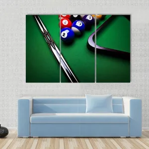 Billiard Balls Canvas Wall Art