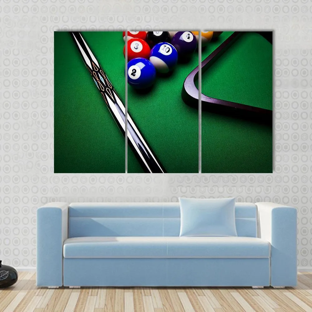 Billiard Balls Canvas Wall Art