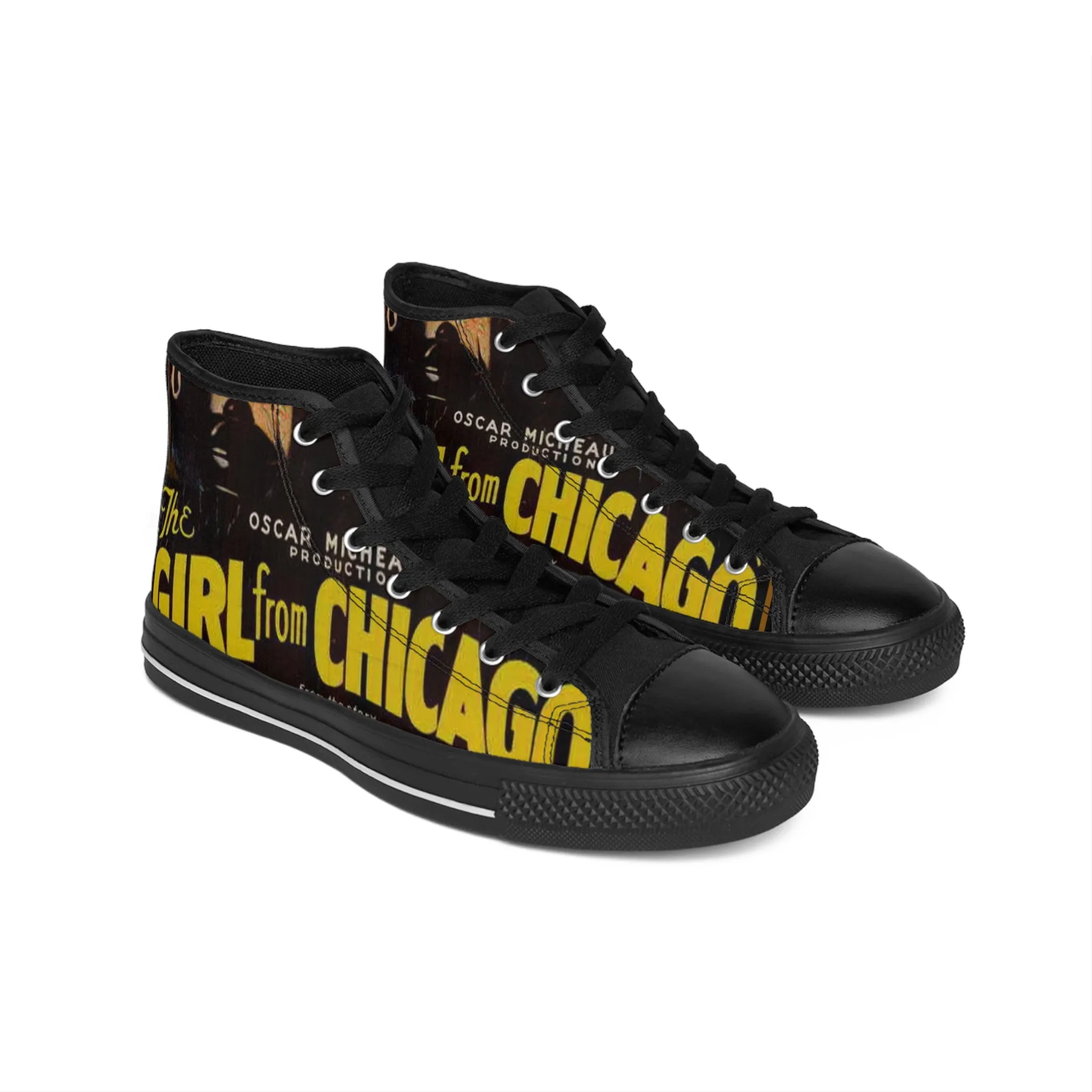 Black Cinema Crew Shoe: Men's High-top Sneakers