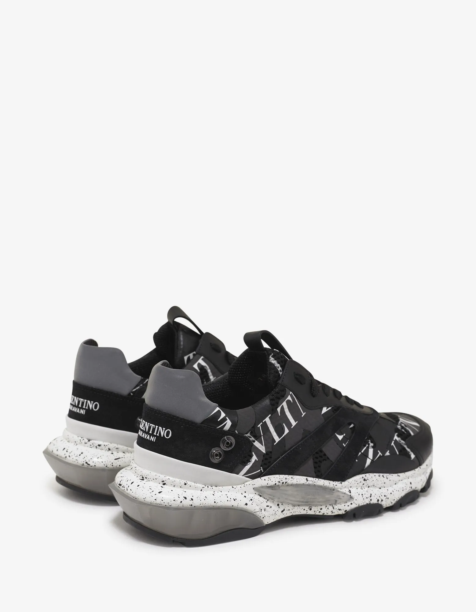 Black VLTN Camo Bounce Trainers with Attachment