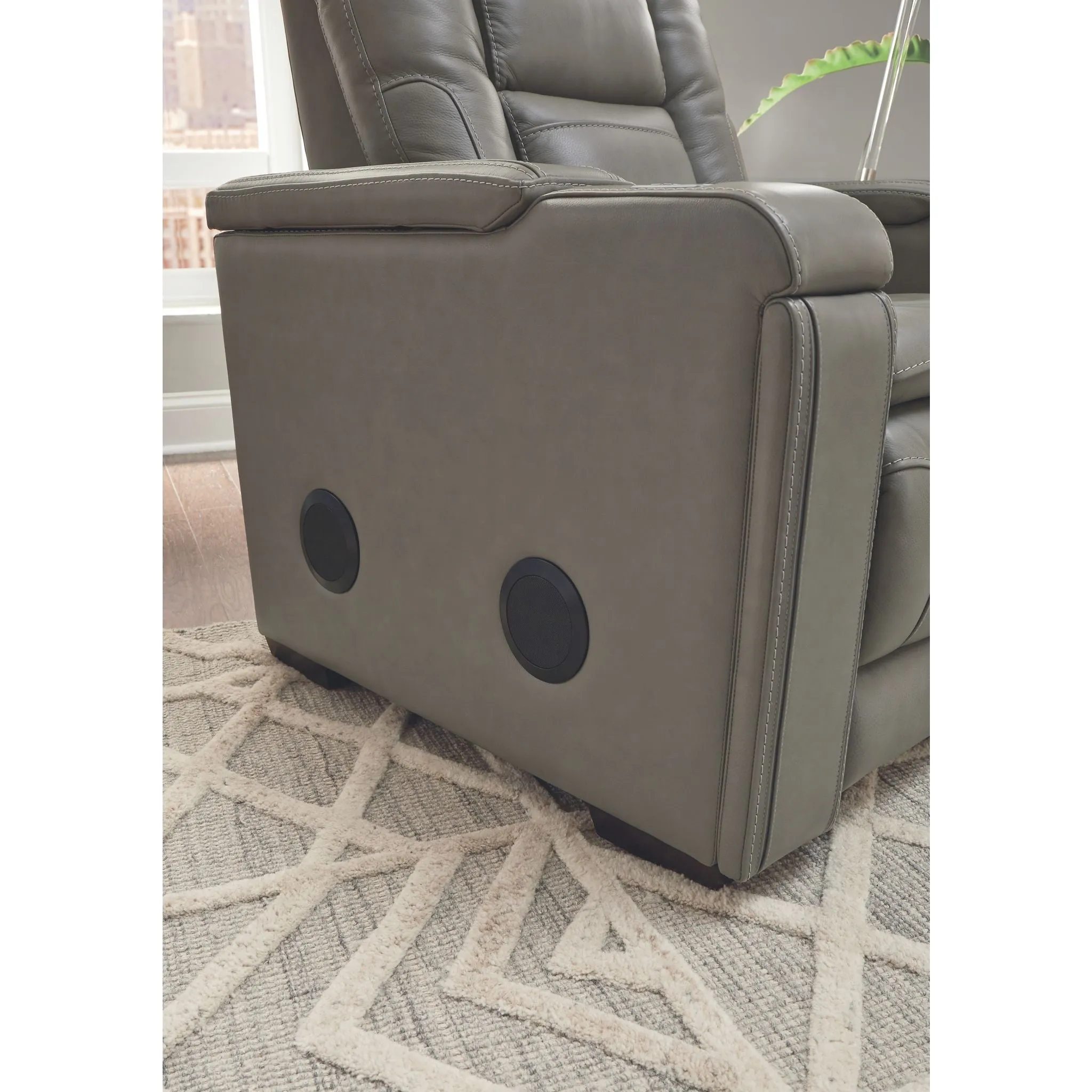 Boerna Power Recliner with Adjustable Headrest