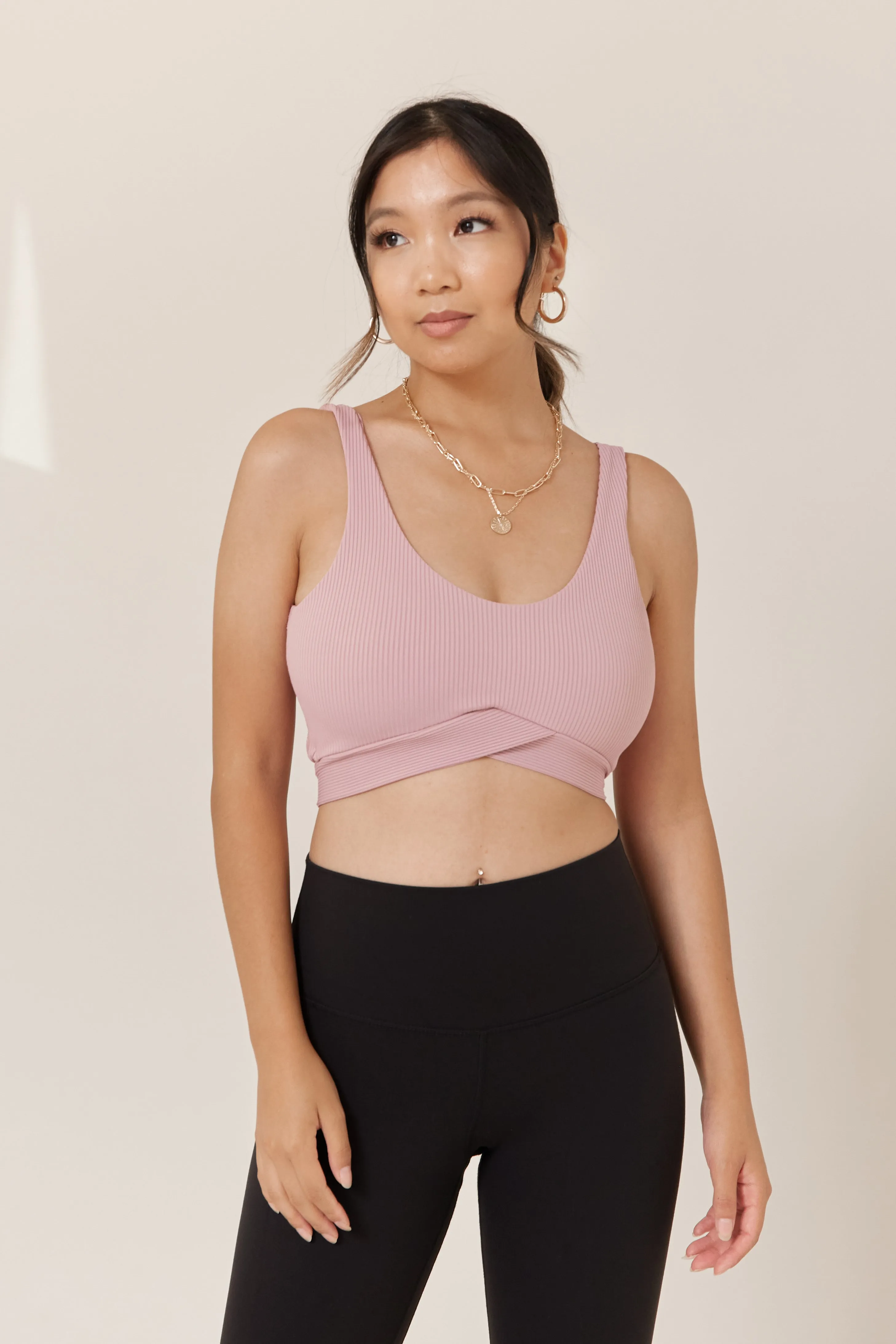 Bow Back Bralette - Rose