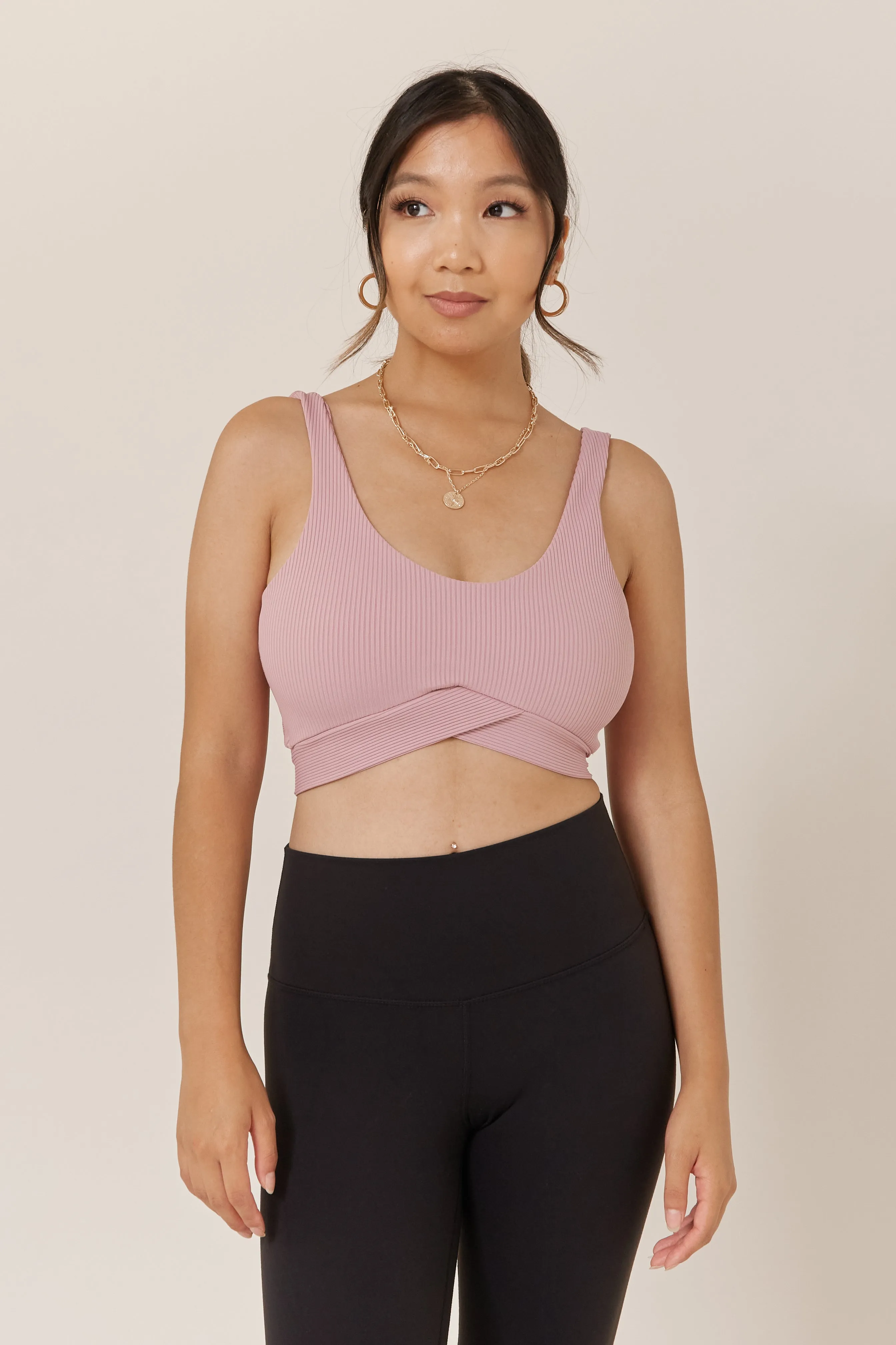 Bow Back Bralette - Rose