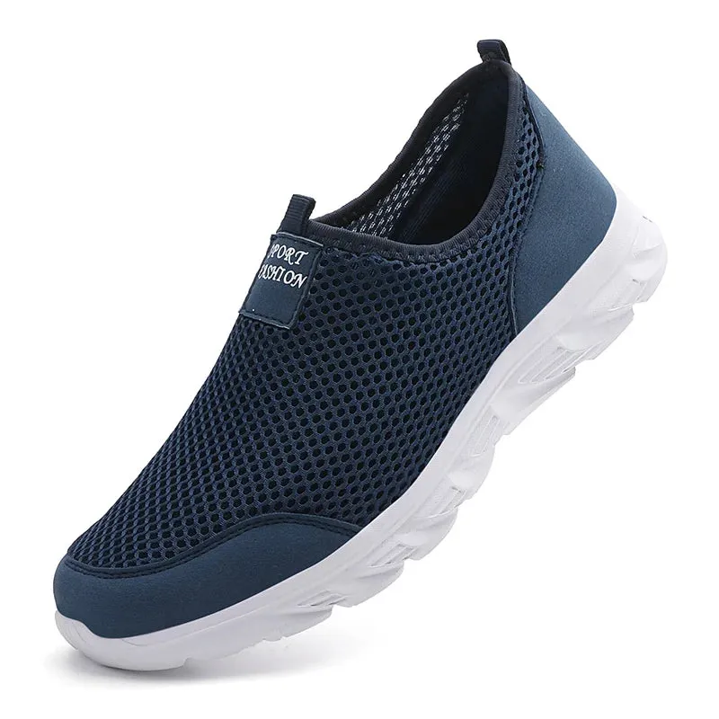 Breathable Summer Summer Sneakers Men Casual Sport Shoes Light Weight Mesh Footwear For Running Slip On Walking Shoes