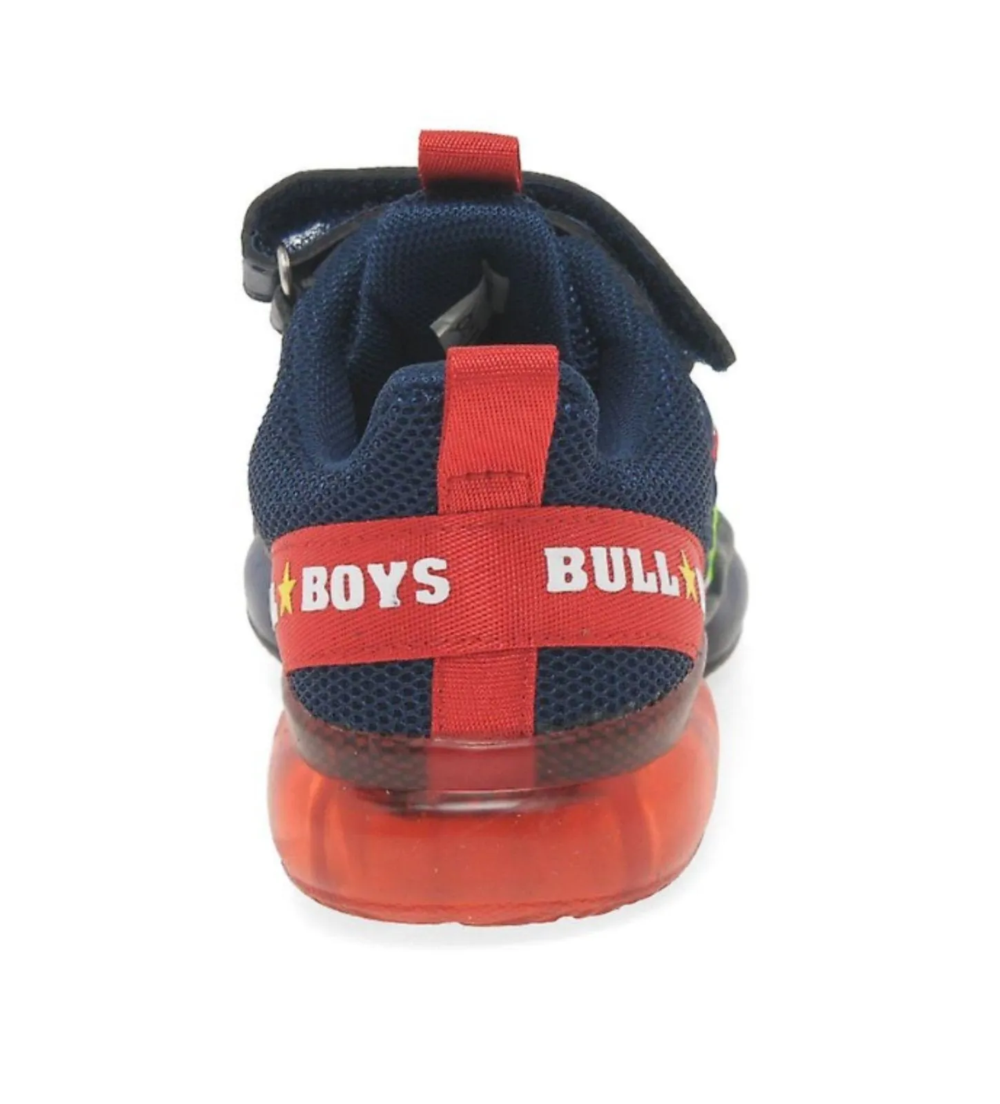 Bull BOYS Light Up Navy and Red Dinosaur Sneakers