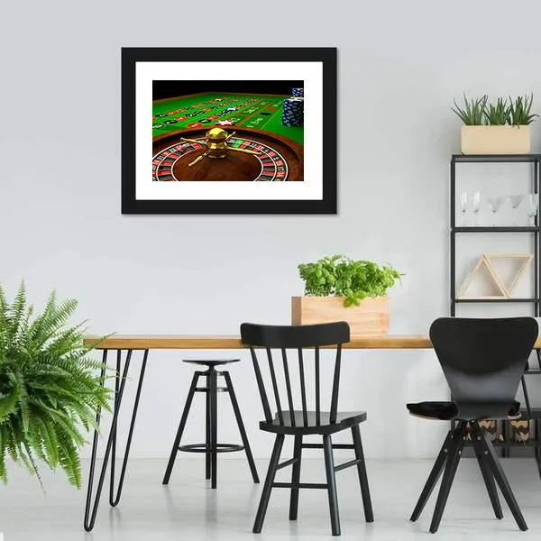 Casino Roulette Canvas Wall Art