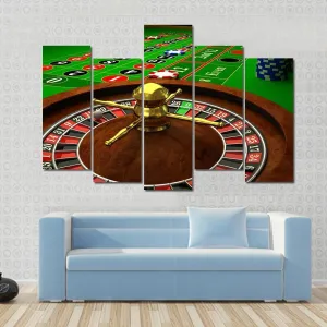 Casino Roulette Canvas Wall Art