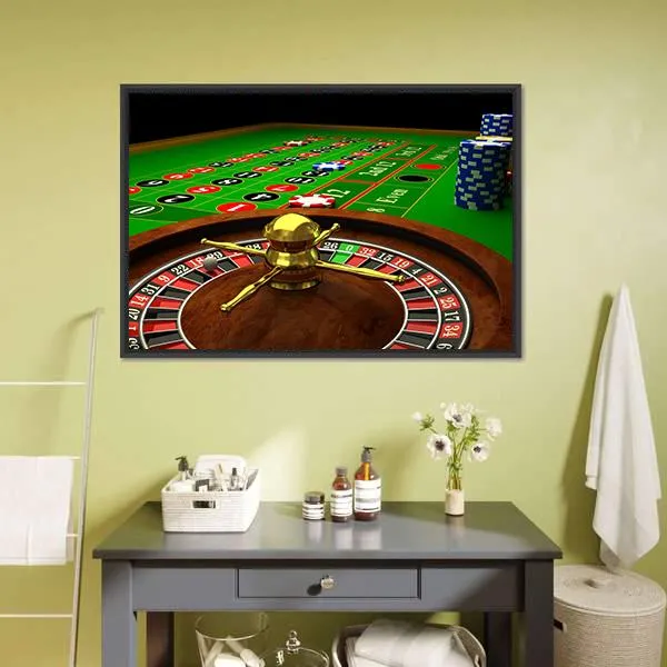 Casino Roulette Canvas Wall Art