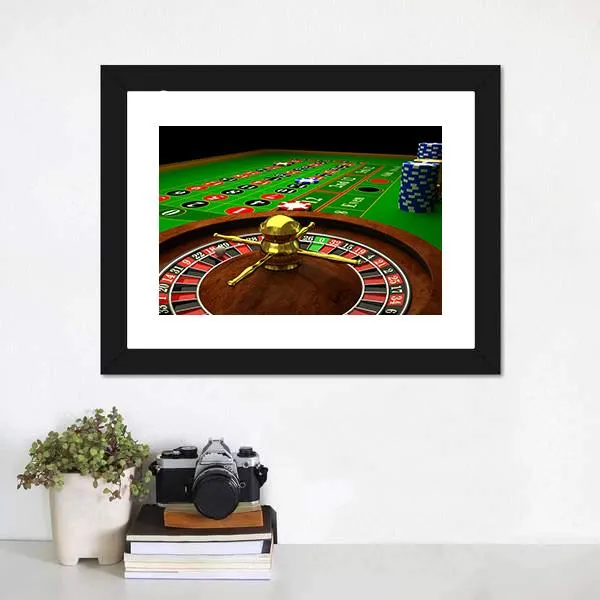 Casino Roulette Canvas Wall Art