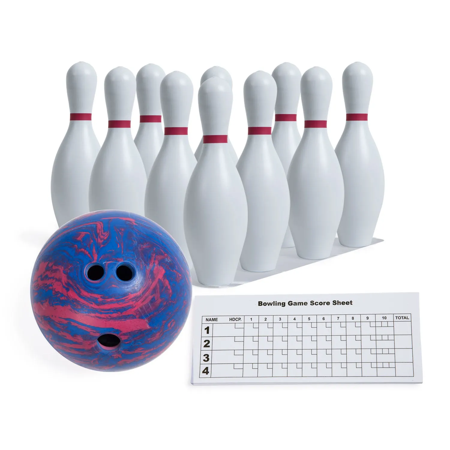 Champion Sports Plastic Bowling Ball & Pin Set