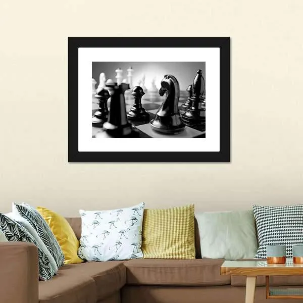 Chess Board Canvas Wall Art