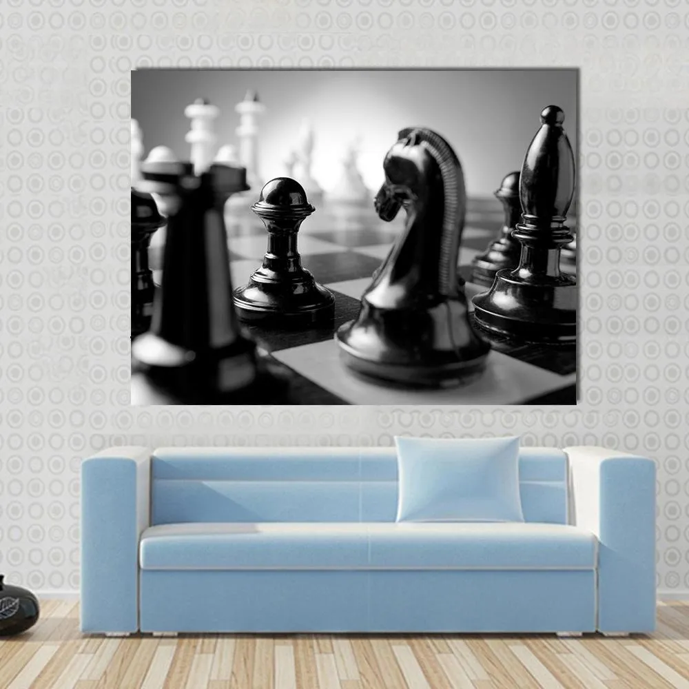 Chess Board Canvas Wall Art