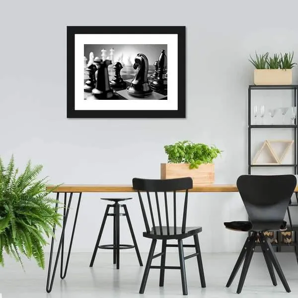 Chess Board Canvas Wall Art