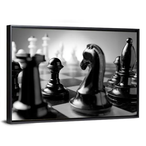 Chess Board Canvas Wall Art