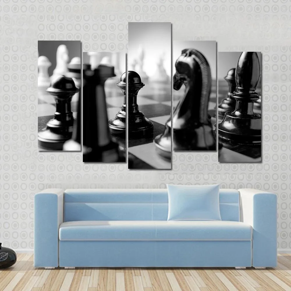 Chess Board Canvas Wall Art