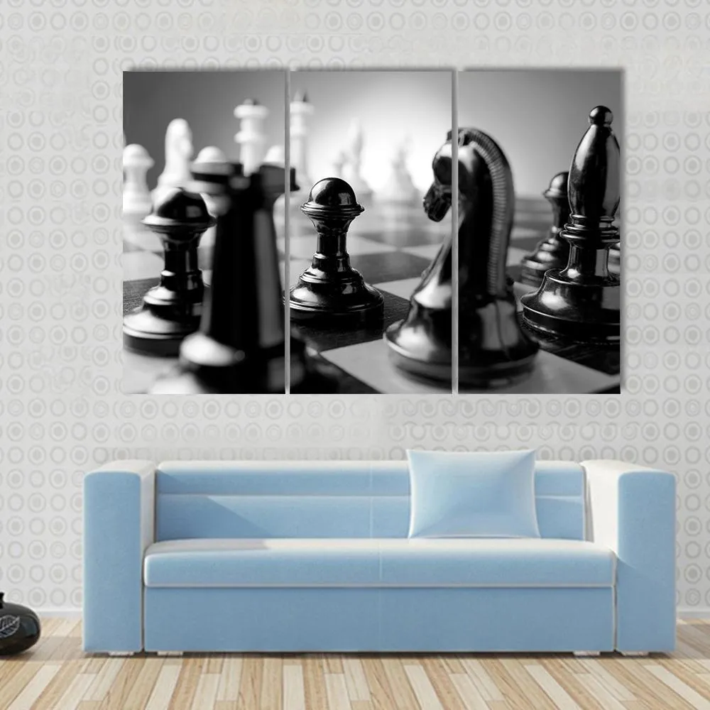 Chess Board Canvas Wall Art