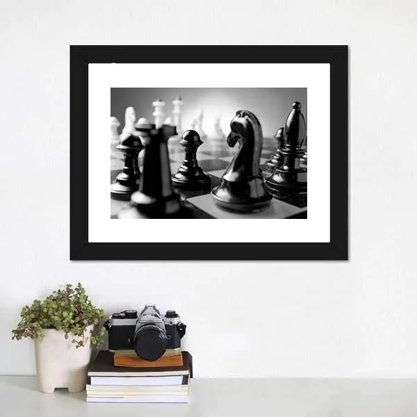 Chess Board Canvas Wall Art