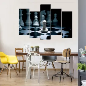 Chess White Go The First Canvas Wall Art