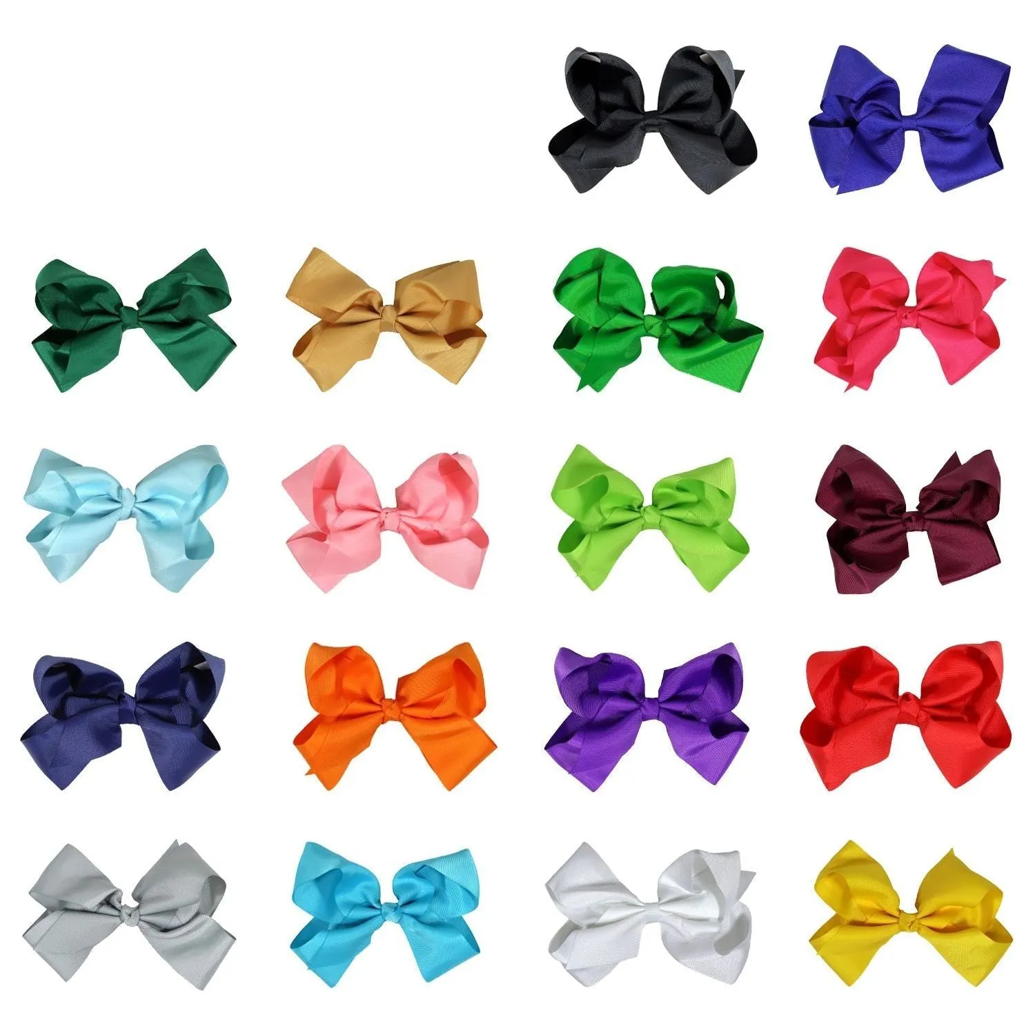 Classic Cheer Bows Large 6 Inch Hair Bow with Clip