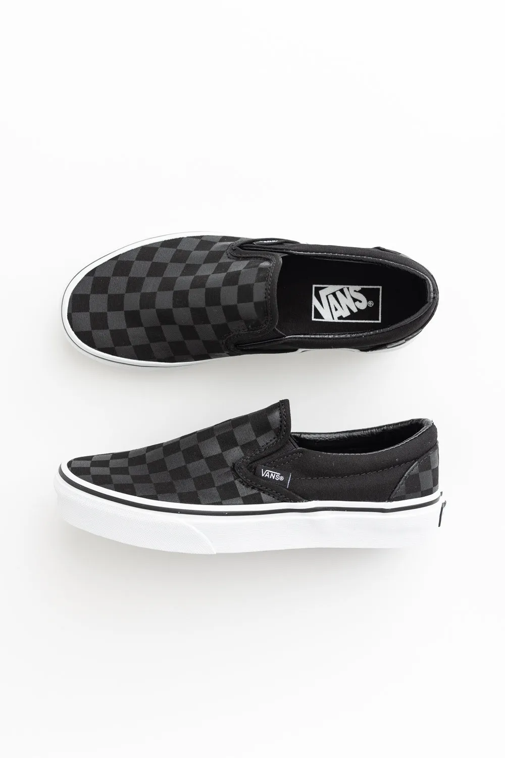 Classic Slip On Black Checkered