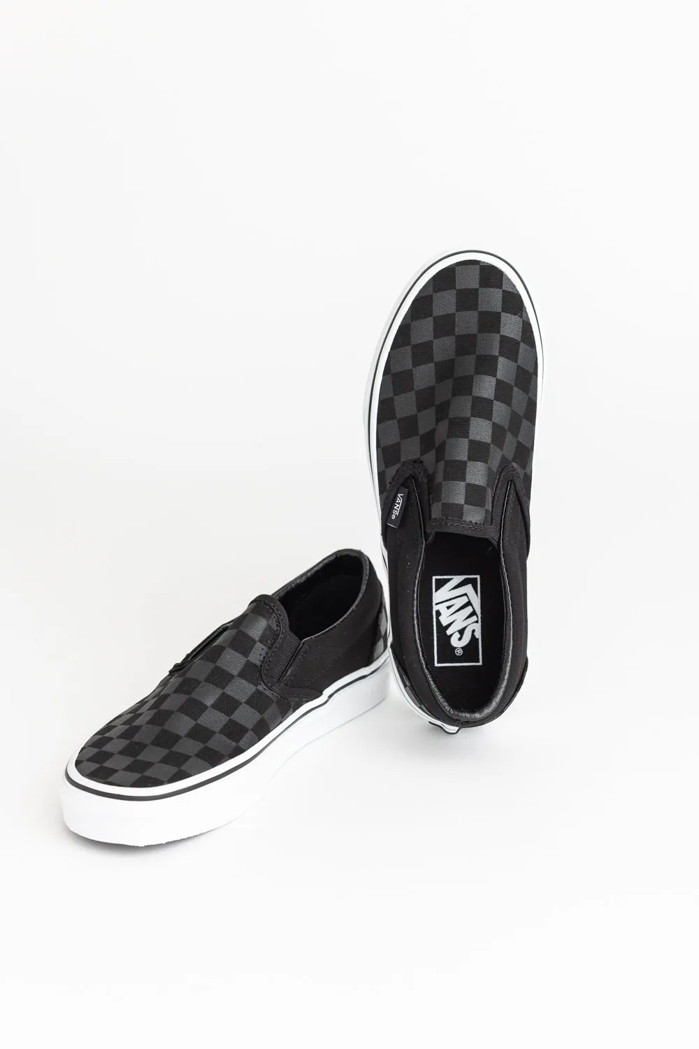 Classic Slip On Black Checkered