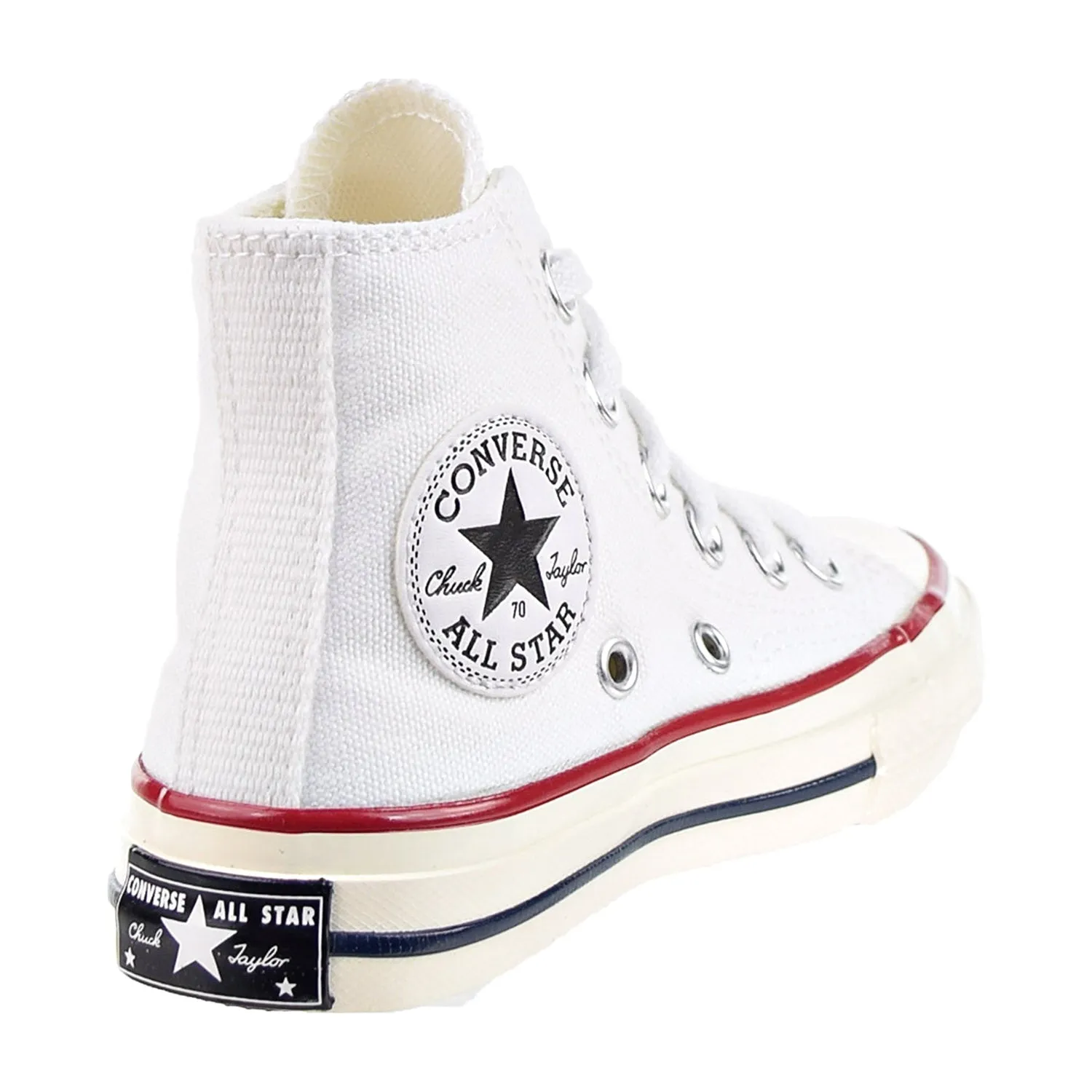 Converse Chuck 70 Hi Big Kids' Shoes White/Granet/Egret