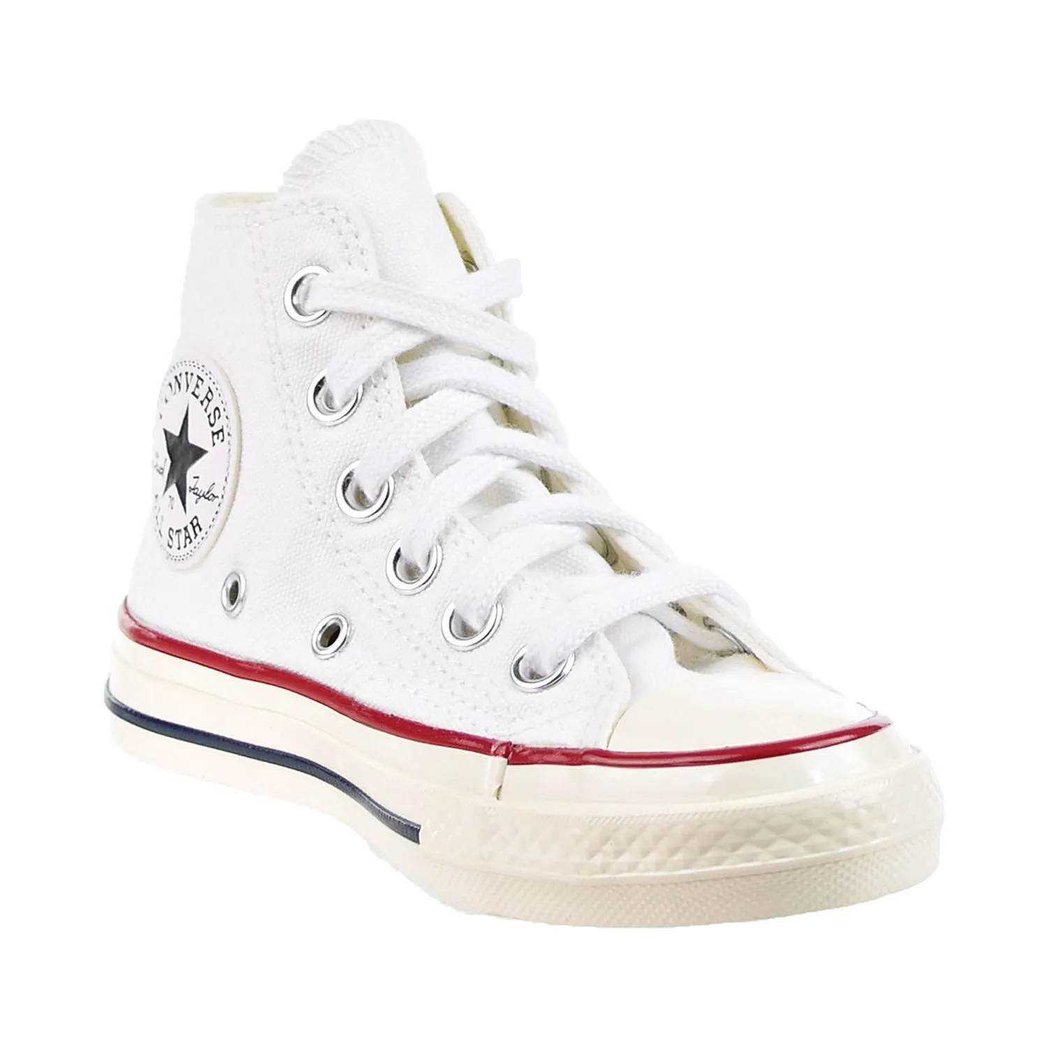 Converse Chuck 70 Hi Big Kids' Shoes White/Granet/Egret