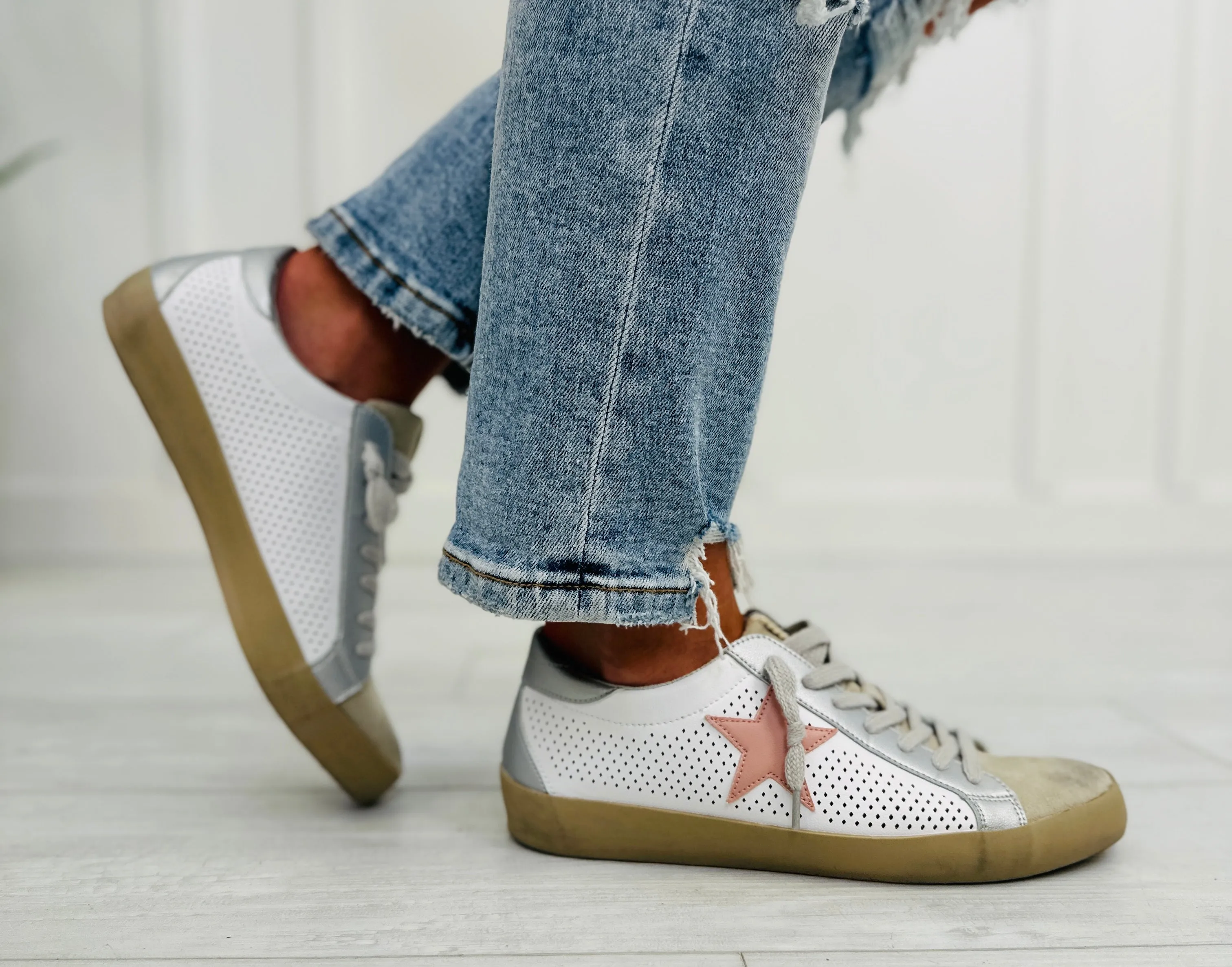 Counting The Stars Sneakers In White