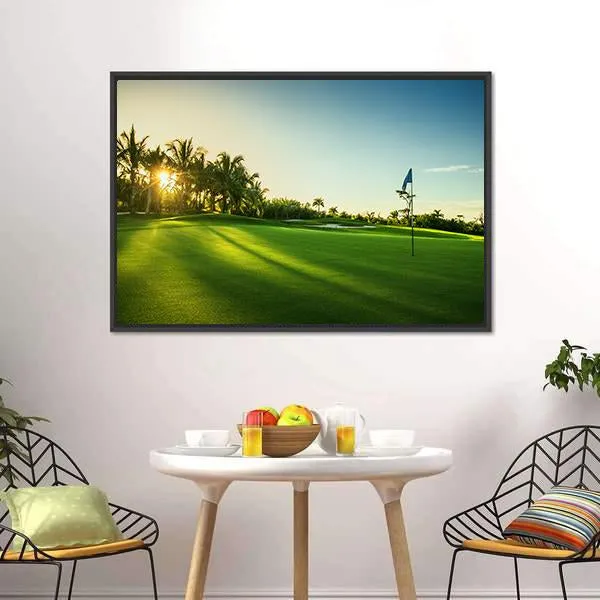 Countryside Golf Course Canvas Wall Art