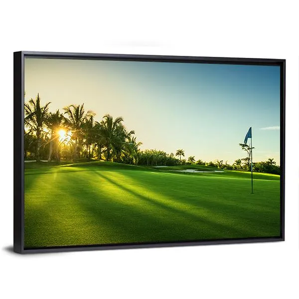 Countryside Golf Course Canvas Wall Art