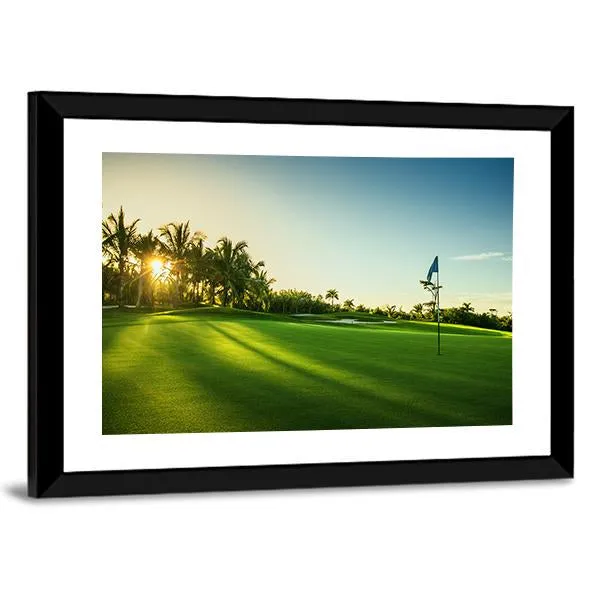 Countryside Golf Course Canvas Wall Art